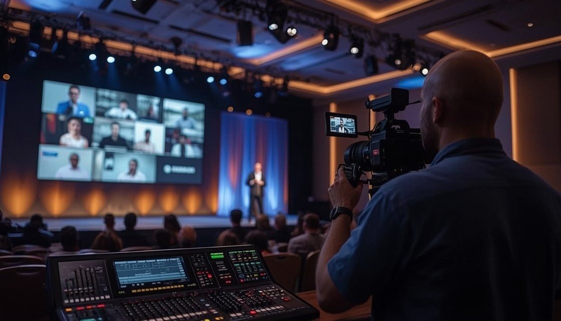 Hybride Events 2026: Technik-Setup für Livestream